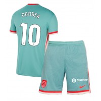 Camiseta Atletico Madrid Angel Correa #10 Segunda Equipación Replica 2024-25 para niños mangas cortas (+ Pantalones cortos)